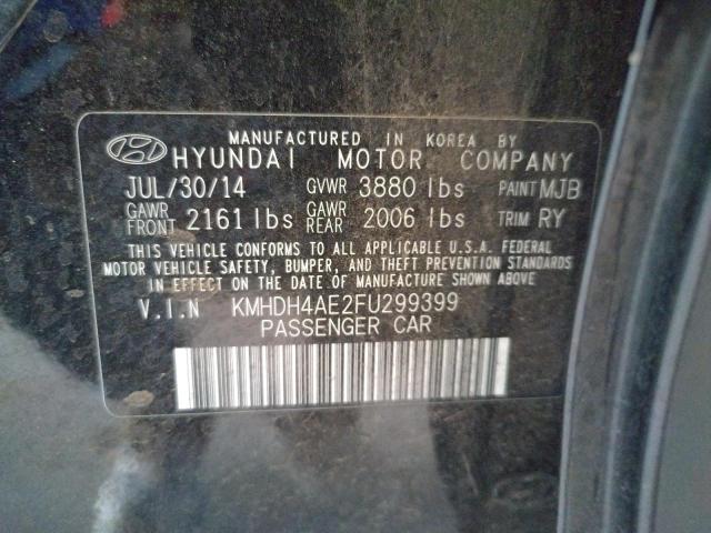 KMHDH4AE2FU299399 Hyundai ELANTRA SE