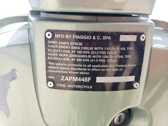 2010 VESPA LX 150 ZAPM448F0A5502676