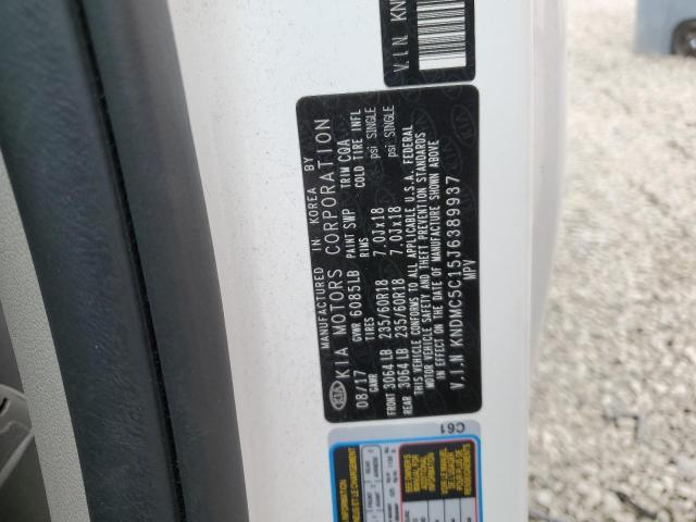 KNDMC5C15J6389937 KIA SEDONA EX