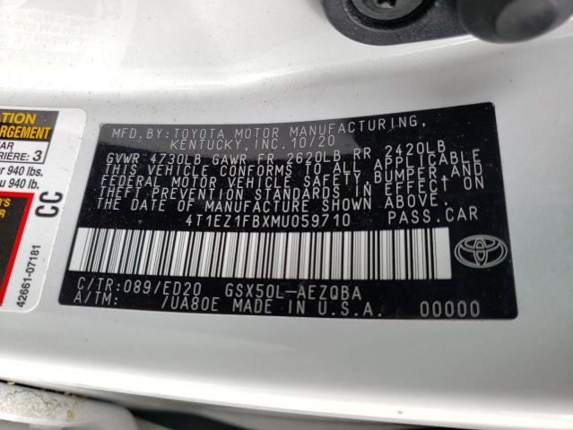 2021 TOYOTA AVALON NIG - 4T1EZ1FBXMU059710