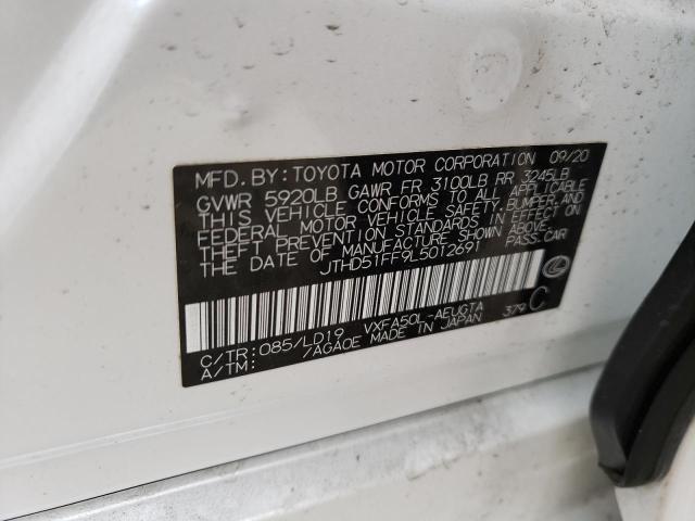 2020 LEXUS LS 500 BAS - JTHD51FF9L5012691