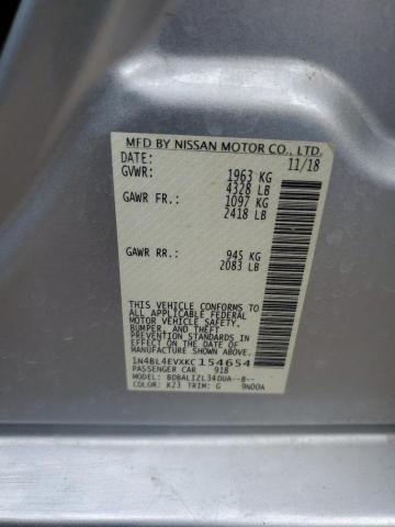 1N4BL4EVXKC154654 Nissan ALTIMA SL