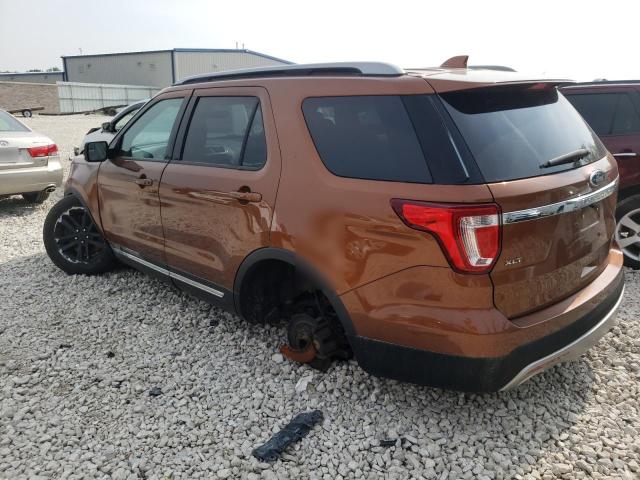 FORD EXPLORER X 2017 orange 4dr spor gas 1FM5K7D84HGB71101 photo #3