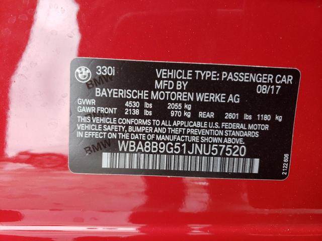 WBA8B9G51JNU57520 BMW 330 I