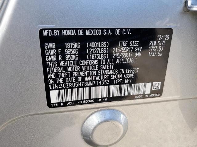 3CZRU5H78MM714353 Honda Hr-v Exl