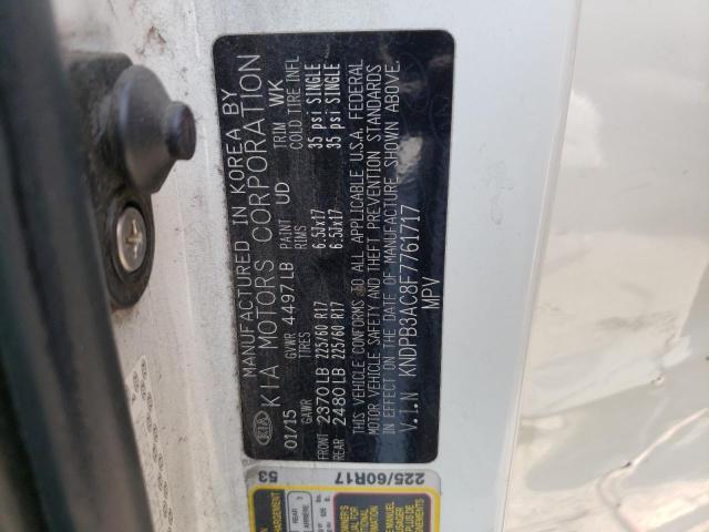 KNDPB3AC8F7761717 KIA Sportage Lx