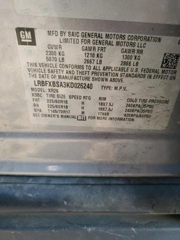 LRBFXBSA3KD026240 Buick Envision Preferred