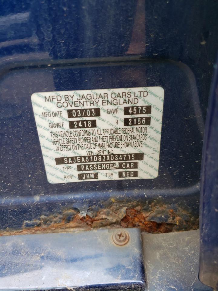 SAJEA51D83XD34715 2003 Jaguar X-Type 2.5