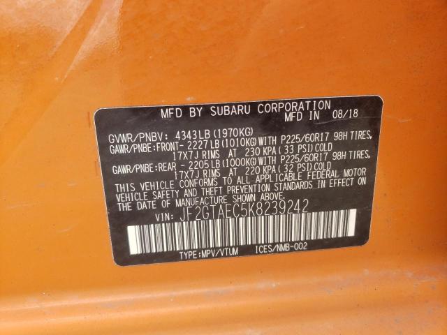 JF2GTAEC5K8239242 Subaru Crosstrek Premium