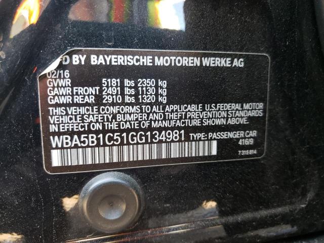 2016 BMW 535 I - WBA5B1C51GG134981