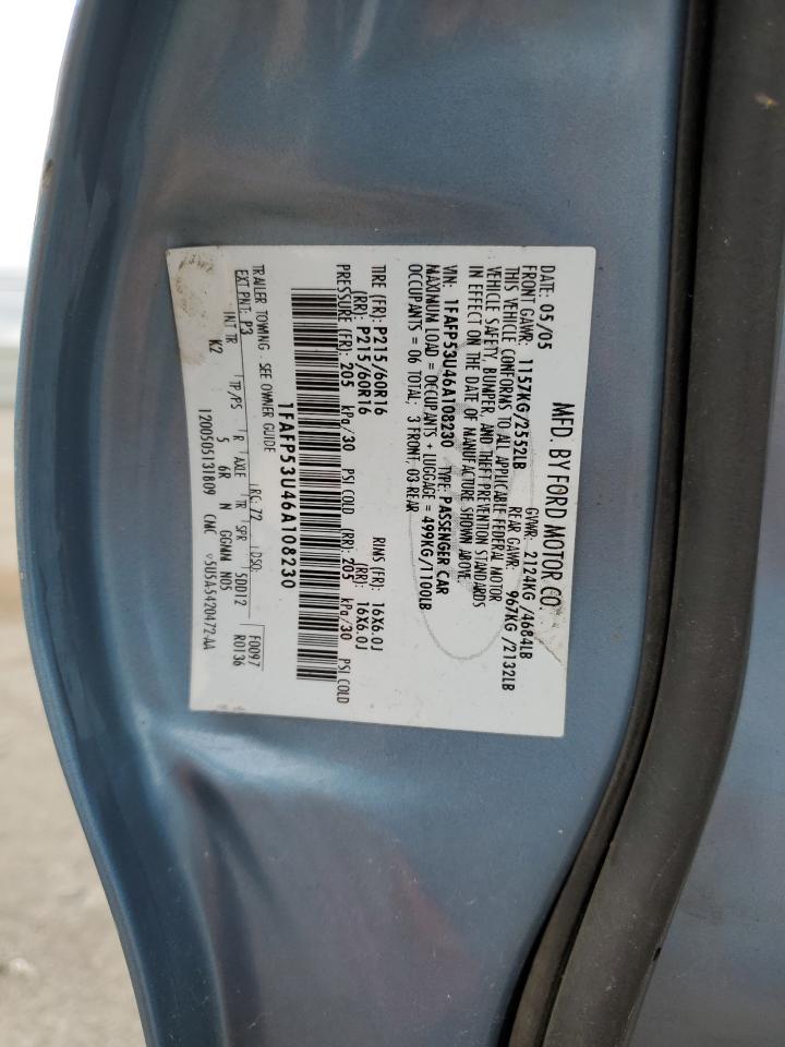 1FAFP53U46A108230 2006 Ford Taurus Se