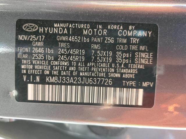 2018 HYUNDAI TUCSON VAL - KM8J33A23JU637726