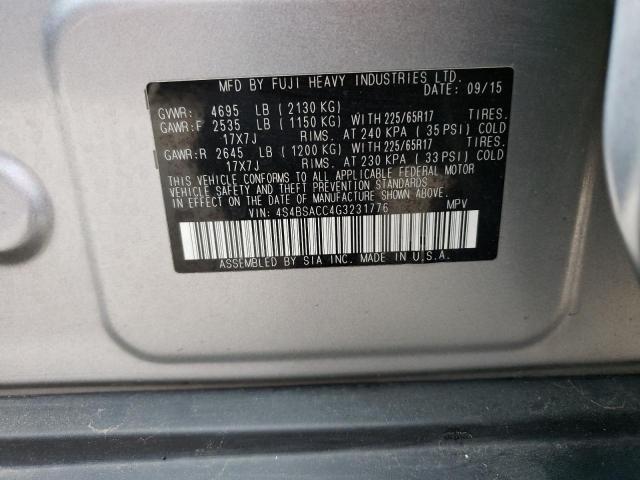 4S4BSACC4G3231776 Subaru Outback 2.5i Premium