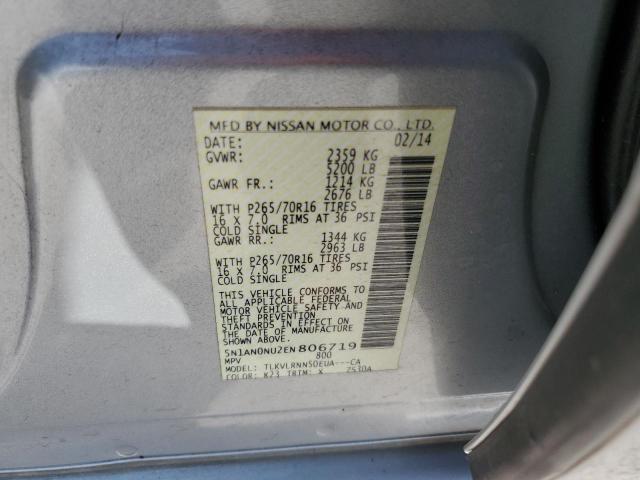 5N1AN0NU2EN806719 Nissan XTERRA X