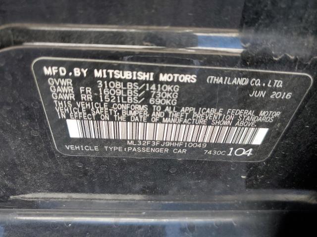 ML32F3FJ9HHF10049 Mitsubishi Mirage G4 Es