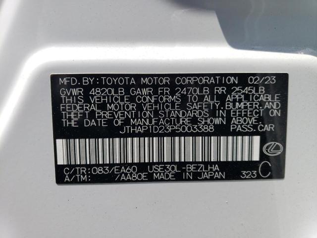 2023 LEXUS IS 500 F S - JTHAP1D23P5003388