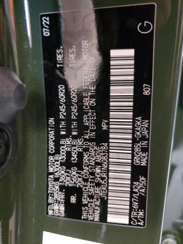 2022 TOYOTA 4RUNNER LI JTEKU5JR1N6083784