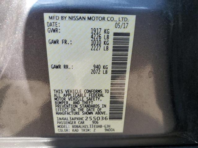 1N4AL3APXHC255036 Nissan ALTIMA 2.5