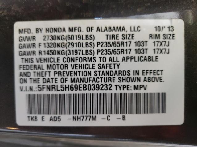 5FNRL5H69EB039232 2014 HONDA ODYSSEY, photo no. 13