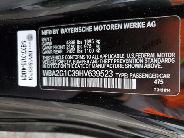 VIN WBA2G1C39HV639523 2017 BMW 2 Series, M240I no.12