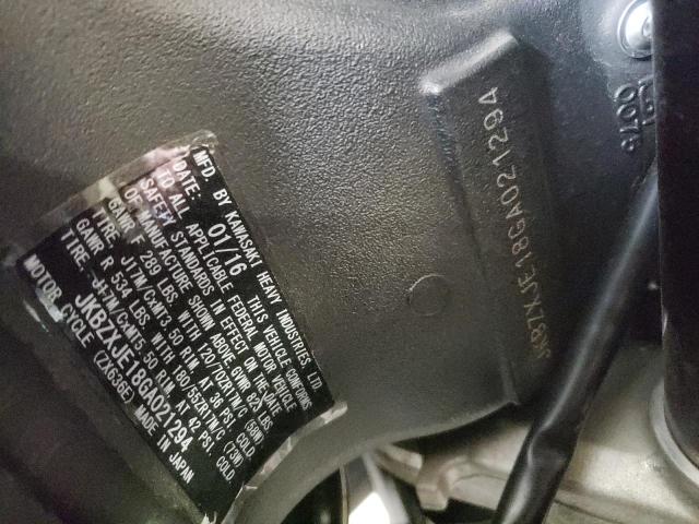 2016 KAWASAKI ZX636 E - JKBZXJE18GA021294