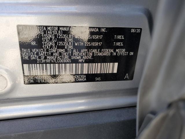 2T3H1RFV7LC069065 Toyota RAV4 LE