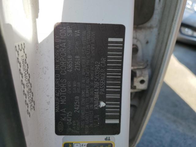KNAGM4A76F5633942 KIA Optima Lx