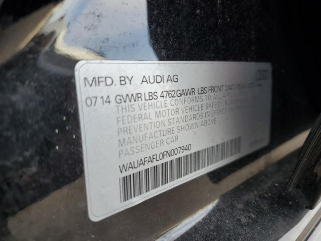 VIN WAUAFAFL0FN007940 2015 Audi A4, Premium no.12