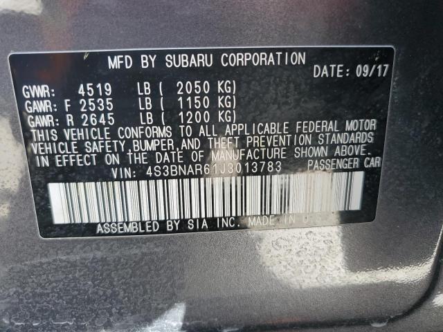 4S3BNAR61J3013783 Subaru Legacy Sport