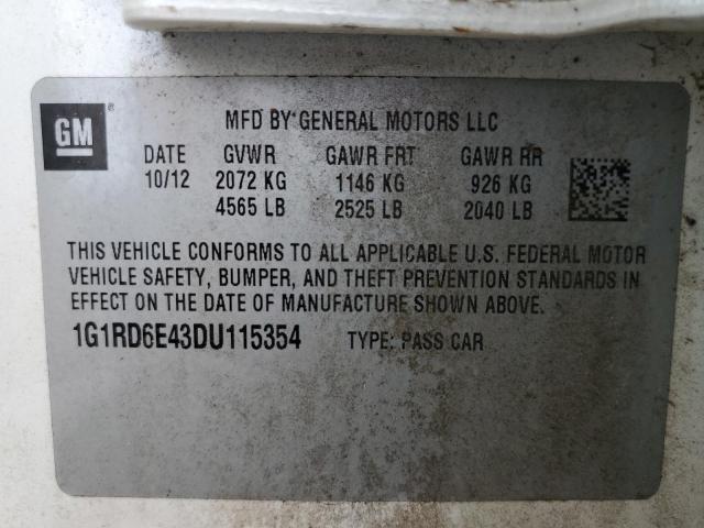 VIN 1G1RD6E43DU115354 2013 Chevrolet Volt no.12