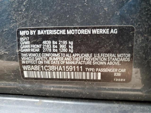 WBA8E1C38HA159111 BMW 330e
