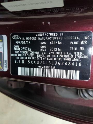 5XXGU4L31JG248418 KIA OPTIMA EX