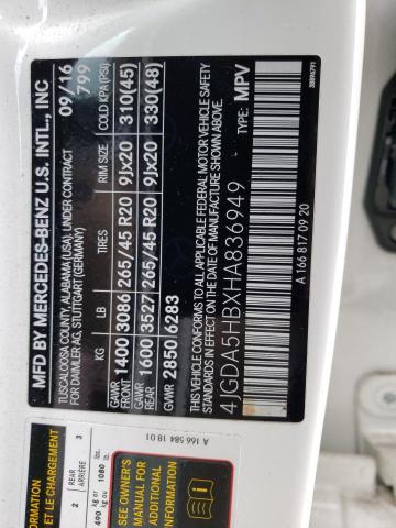 4JGDA5HBXHA836949 Mercedes-Benz Gle 350 4matic
