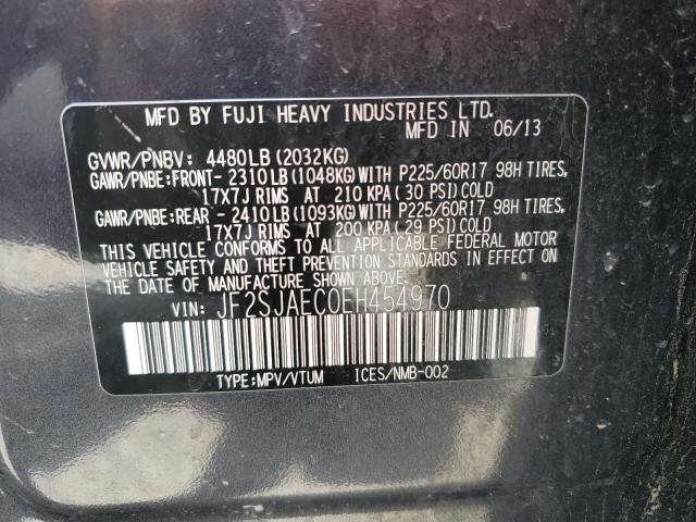JF2SJAEC0EH454970 Subaru Forester 2.5i Premium