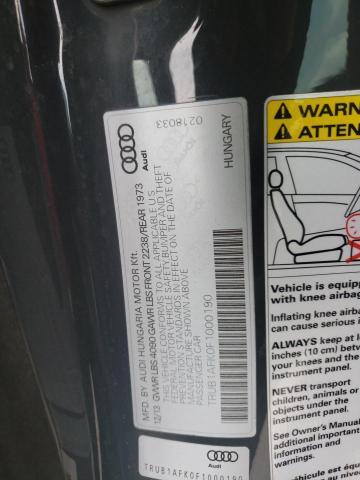 2015 AUDI TTS - TRUB1AFK0F1000190