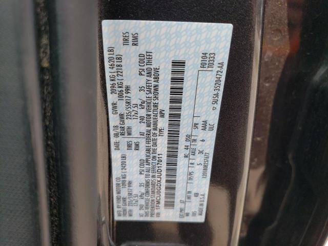 1FMCU0GDXJUD17011 Ford ESCAPE SE