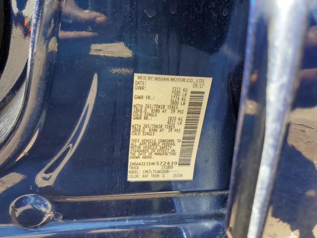 1N6AA1EJ1HN572439 Nissan TITAN S