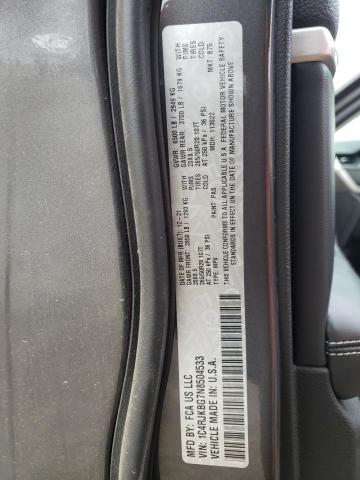 1C4RJKBG7N8504533 Jeep Grand Cherokee L Limited