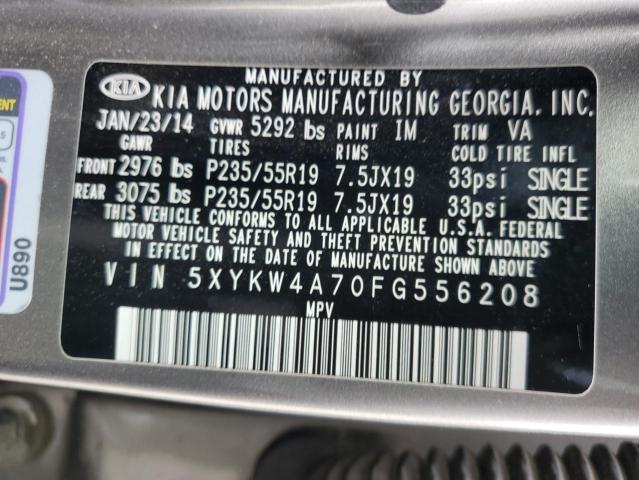 5XYKW4A70FG556208 KIA SORENTO SX