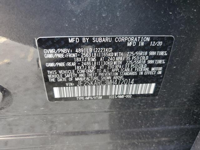 2021 SUBARU FORESTER S - JF2SKARC3MH472014