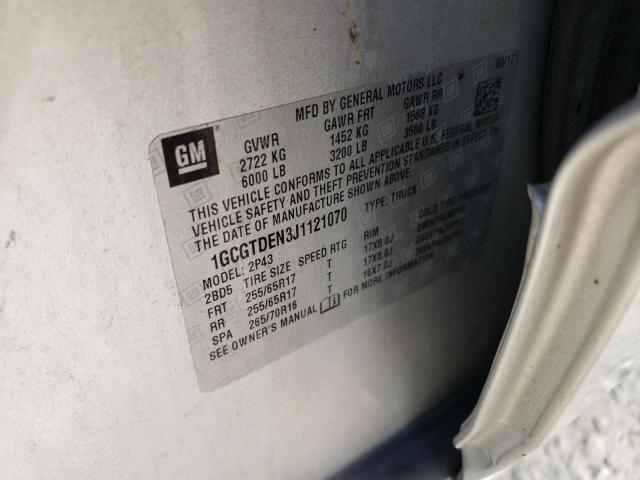 2018 CHEVROLET COLORADO Z - 1GCGTDEN3J1121070