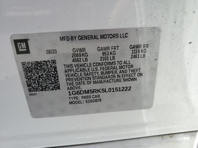 1G6DM5RK5L0151222 Cadillac CT5 LUXURY