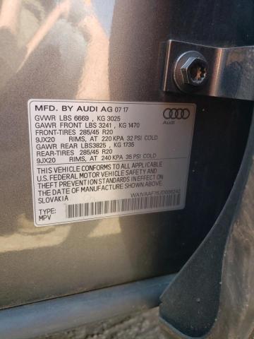 WA1VAAF76JD006242 2018 AUDI Q7, photo no. 13