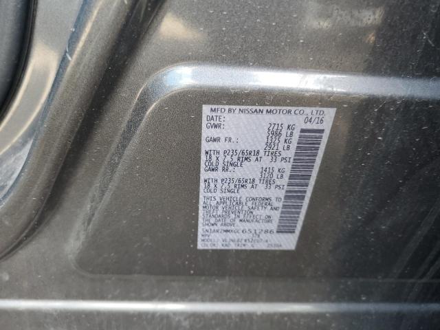 5N1AR2MMXGC651286 Nissan Pathfinder S