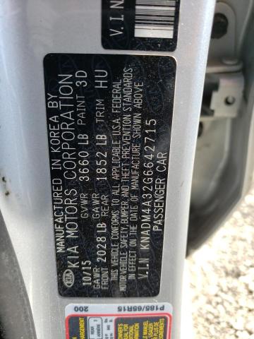 KNADM4A32G6642715 KIA RIO LX