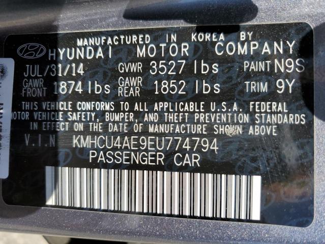 KMHCU4AE9EU774794 Hyundai ACCENT GLS