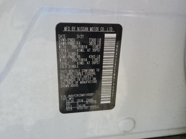 JN8AY2AC5M9146997 Nissan ARMADA SV