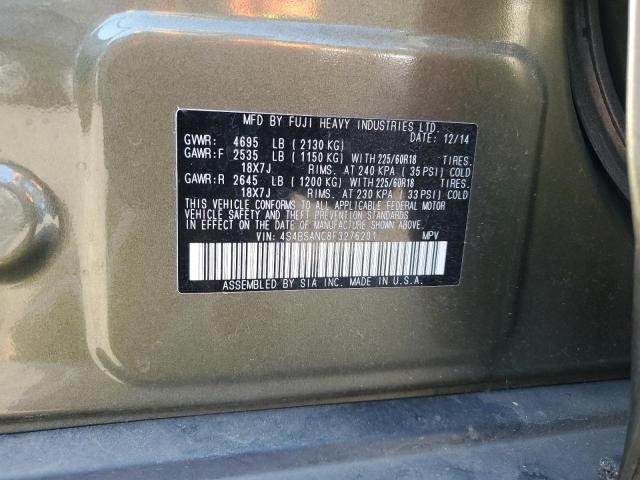 4S4BSANC8F3276201 Subaru Outback 2.5i Limited
