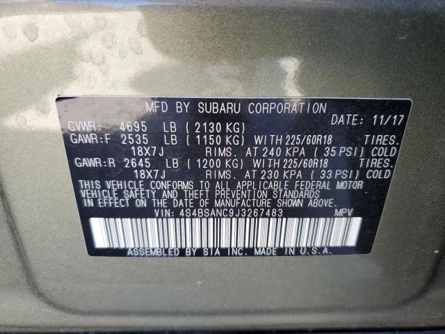 4S4BSANC9J3267483 Subaru Outback 2.5i Limited