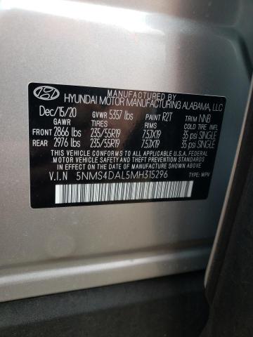 2021 HYUNDAI SANTA FE L - 5NMS4DAL5MH315296